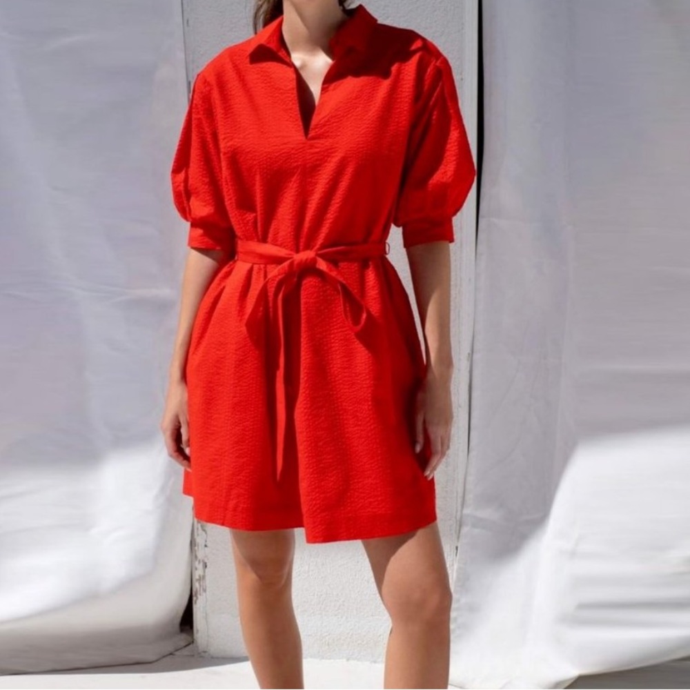 AYR Solstice Collared Red Dress - Size M